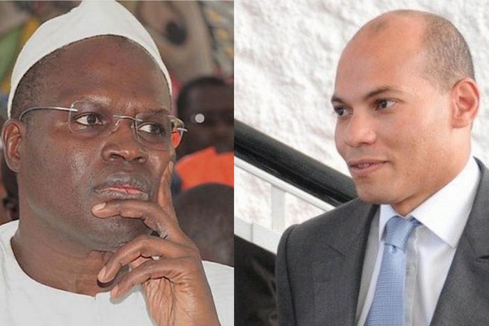 Khalifa Ababacar Sall et Karim Meïssa Wade
