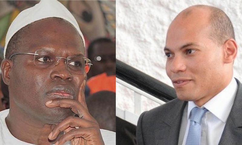 Khalifa Ababacar Sall et Karim Meïssa Wade