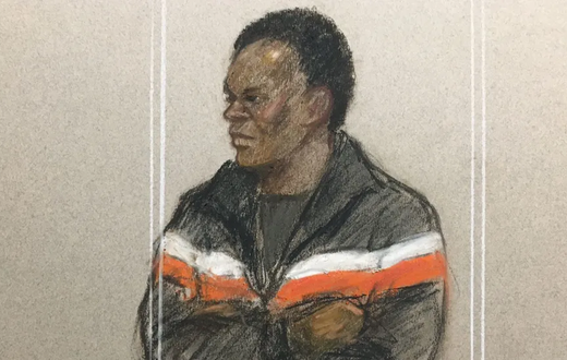 Ibrahima Bah, photographié lors d'une précédente audience, avait continué la traversée même après des signes de dégonflage du bateau, ont entendu les jurés