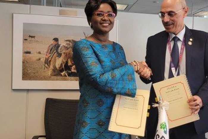 La ministre Oulimata Sarr et le Président de la Banque Islamique de Développement, SE Dr Muhammad Al Jasser