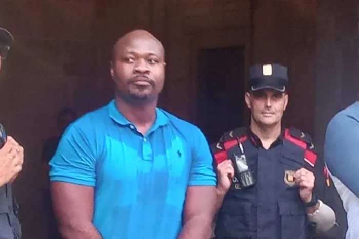 Guy Marius avec la police espagnole