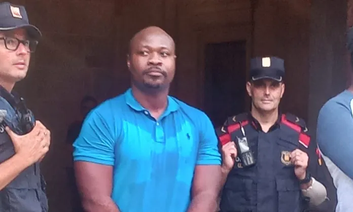 Guy Marius avec la police espagnole