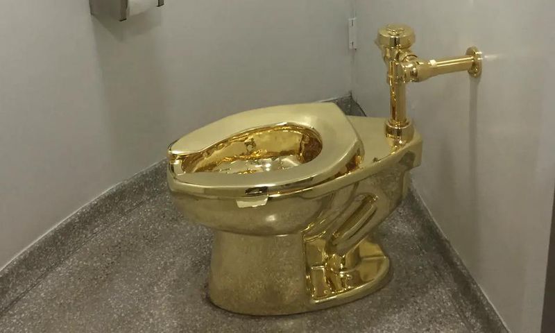 Vol de toilettes en or