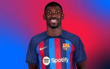 Ousmane Dembélé, attaquant international français du FC Barcelone