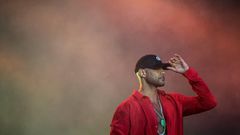 Le rappeur Booba en juillet 2019 au festival des Vieilles Charrues, à Carhaix  LOIC VENANCE  2019 AFP