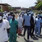 Marche des agents de santé à Thiès