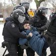 Arrestation de manifestant en Russie
