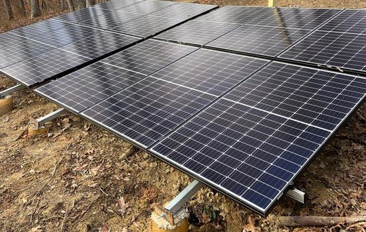 The Curtins wanted to use off-grid features like solar panels and a wood furnace.