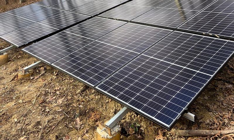 The Curtins wanted to use off-grid features like solar panels and a wood furnace.