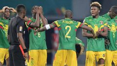 Quelques joueurs de l'équipe nationale du Mali