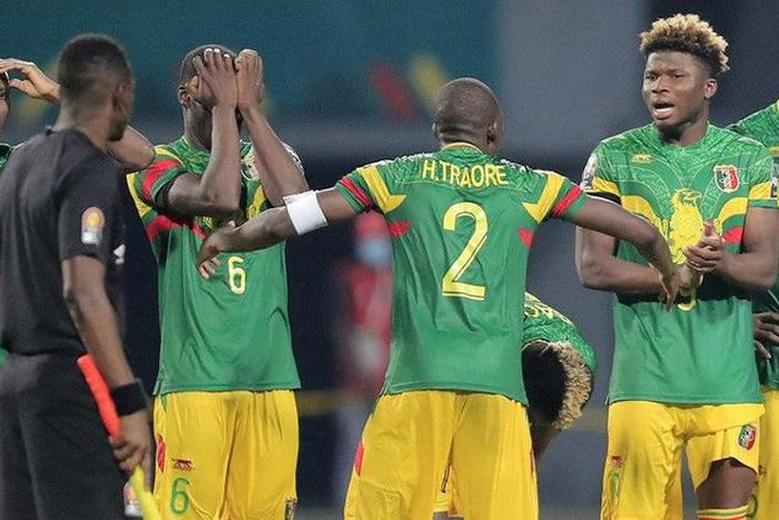 Quelques joueurs de l'équipe nationale du Mali