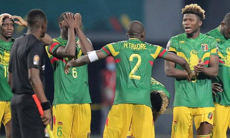 Quelques joueurs de l'équipe nationale du Mali