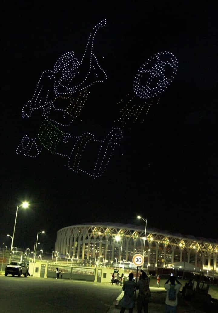 Can 2023 : Spectacle de drones test pour la cérémonie d'ouverture