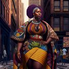 Une femme noire créée par l'Intelligence Artificielle