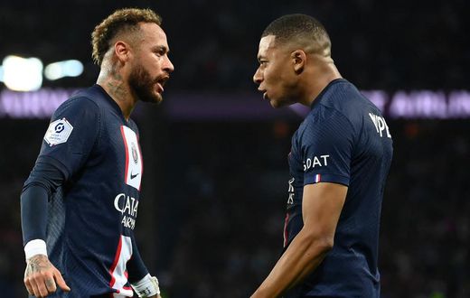 Neymar et Kylian Mbappé
