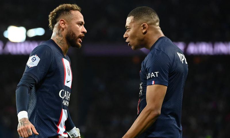 Neymar et Kylian Mbappé