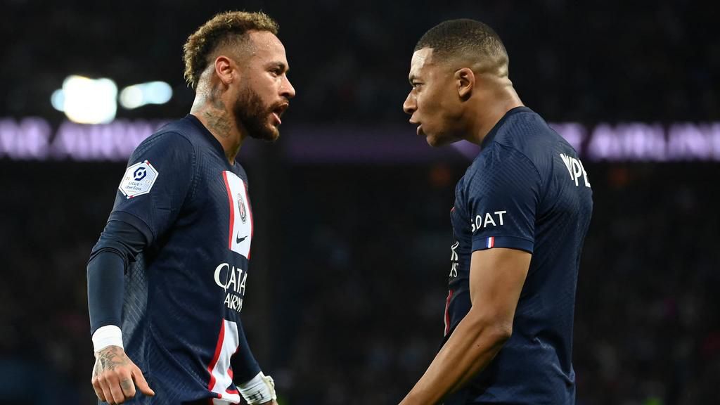 Neymar et Kylian Mbappé