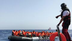 The 85 rescued migrants had come from Senegal, Mali, Ivory Coast and Sudan -- among them five women and 15 children, the youngest aged one