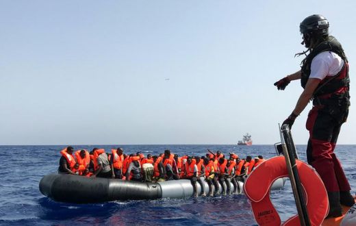 The 85 rescued migrants had come from Senegal, Mali, Ivory Coast and Sudan -- among them five women and 15 children, the youngest aged one