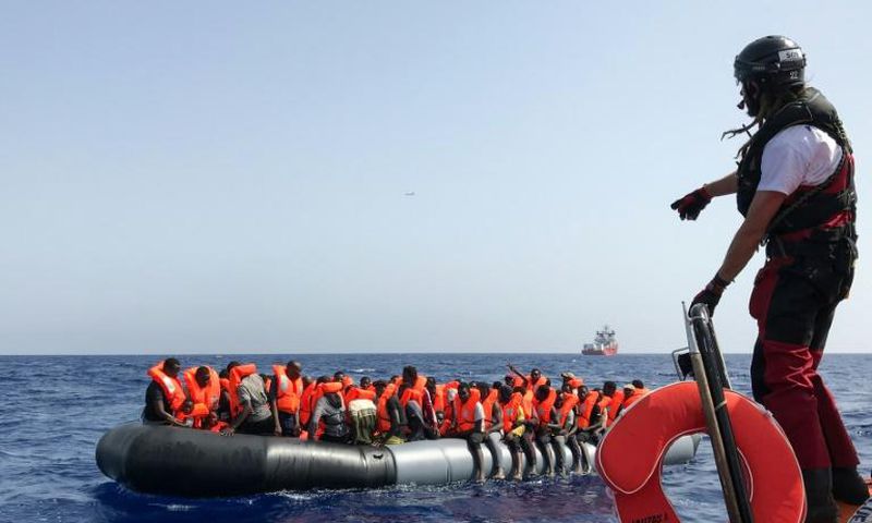 The 85 rescued migrants had come from Senegal, Mali, Ivory Coast and Sudan -- among them five women and 15 children, the youngest aged one