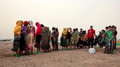 Des migrants éthiopiens arrivent sur la côte du Yémen. Les personnes qui tentent de rejoindre l'Arabie saoudite par cette route ont signalé des tirs massifs des forces frontalières du royaume © Nariman El-Mofty/AP