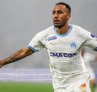 Le Logo de Sublime Côte d'Ivoire sur le maillot du joueur Aubameyang à l'Olympique de Marseille