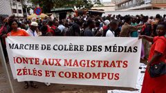 Marche de colere des journalistes en Guinée