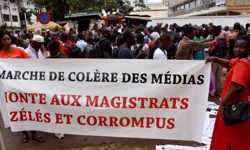 Marche de colere des journalistes en Guinée