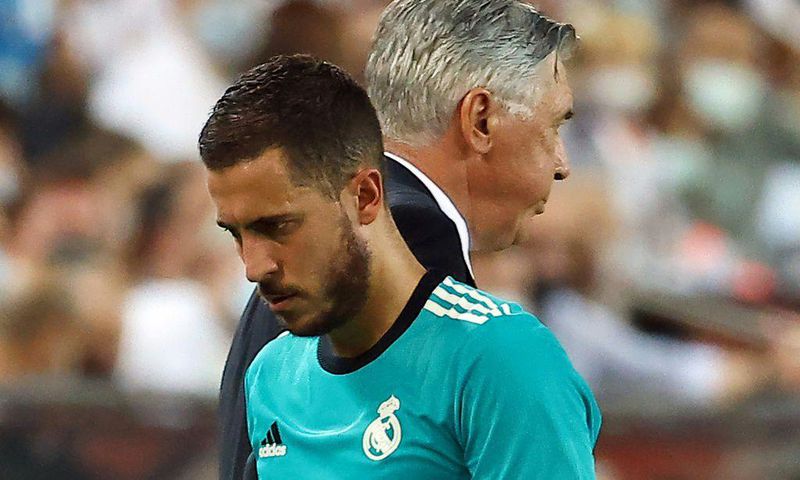 Real Madrid's Eden Hazard started and stayed on the bench in the win over Barcelona on Sunday