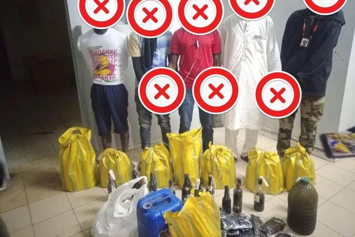 cocktails Molotov saisis à Malika