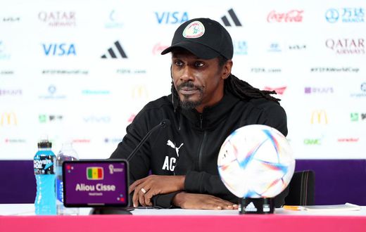 Aliou Cissé en conférence de presse de veille de match face à l'Equateur (Photo FSF)
