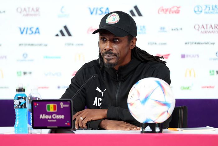 Aliou Cissé en conférence de presse de veille de match face à l'Equateur (Photo FSF)