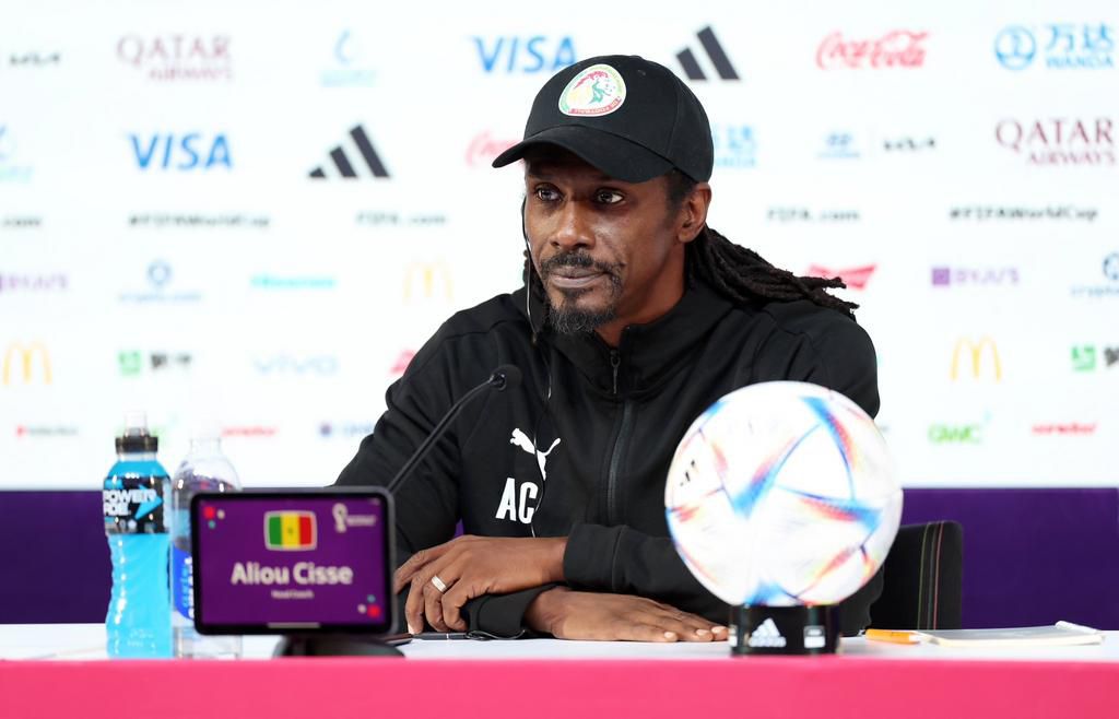 Aliou Cissé en conférence de presse de veille de match face à l'Equateur (Photo FSF)