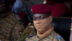 le capitaine Ibrahim Traore, Président de la transition au Burkina Faso