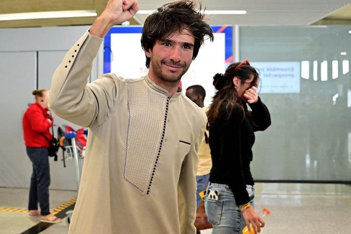 Juan Branco à son arrivée en France, le 8 août 2023