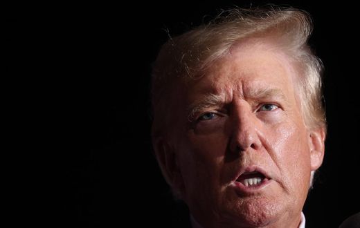 Former President Donald Trump speaks to supporters during a rally on August 05, 2022 in Waukesha, Wisconsin.