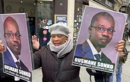 Manifestation d'opposants au président sénégalais Macky Sall à Paris le 11 mars 2023