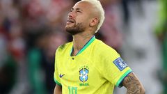 Neymar in tears after Brazil are knocked out of the World Cup by Croatia