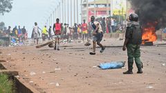 Manifestations contre la junte à Conakry