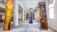 Exposition de tableau à la biennale