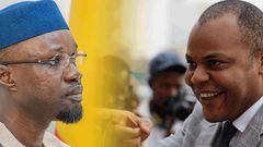 Ousmane Sonko (à droite) et Mame Mbaye Niang