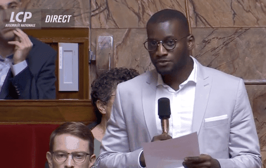 Le député de la France Insoumise Carlos Billongo