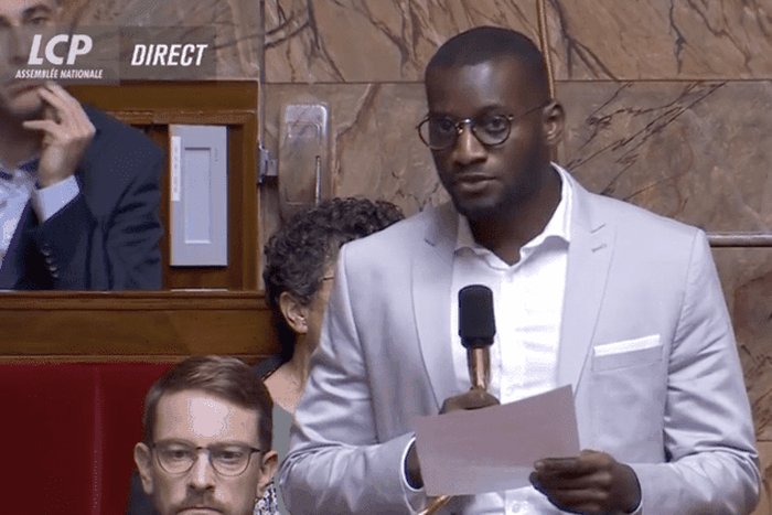 Le député de la France Insoumise Carlos Billongo