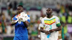 Edouard Mendy et Kalidou Koulibaly lors de la Coupe du monde 2022 au Qatar
