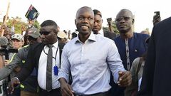 Ousmane Sonko à Dakar, le 19 janvier 2019