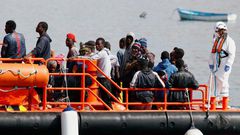 Des migrants secourus par la Marine royale marocaine