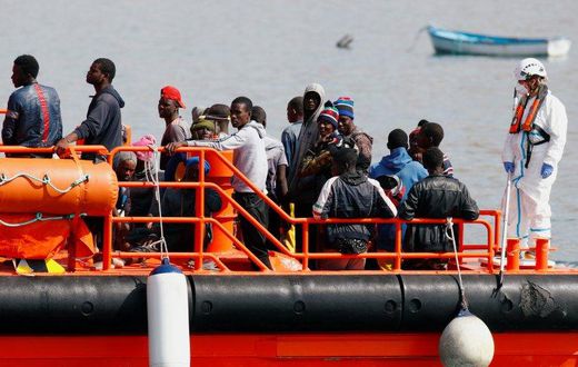 Des migrants secourus par la Marine royale marocaine