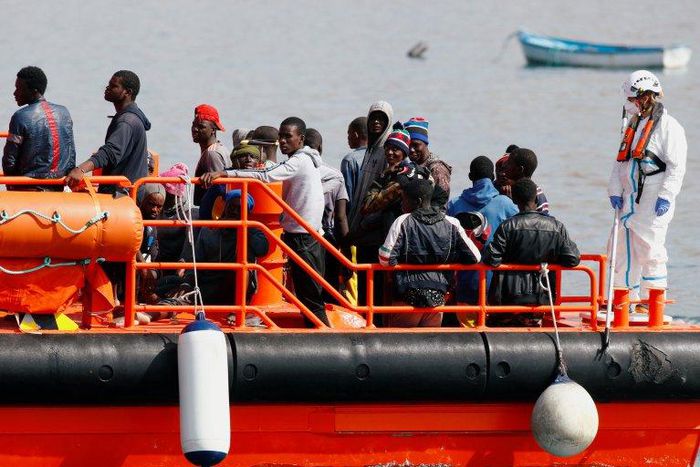 Des migrants secourus par la Marine royale marocaine