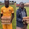 Zambian player receives 5 crates of eggs as Man of the match award