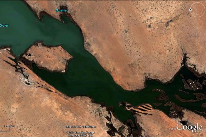 Image satellite du Lac de Guiers - Sénégal